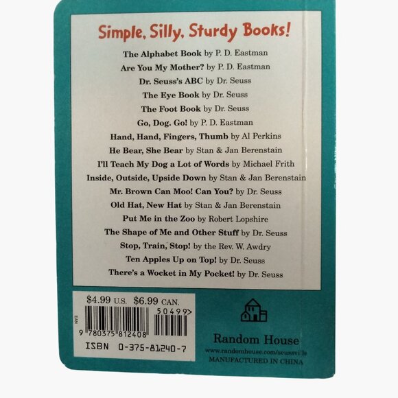 Dr Seuss Bright Early Board Books Oh The Thinks You Can Think The Eye Book lot 3 - Picture 6 of 12